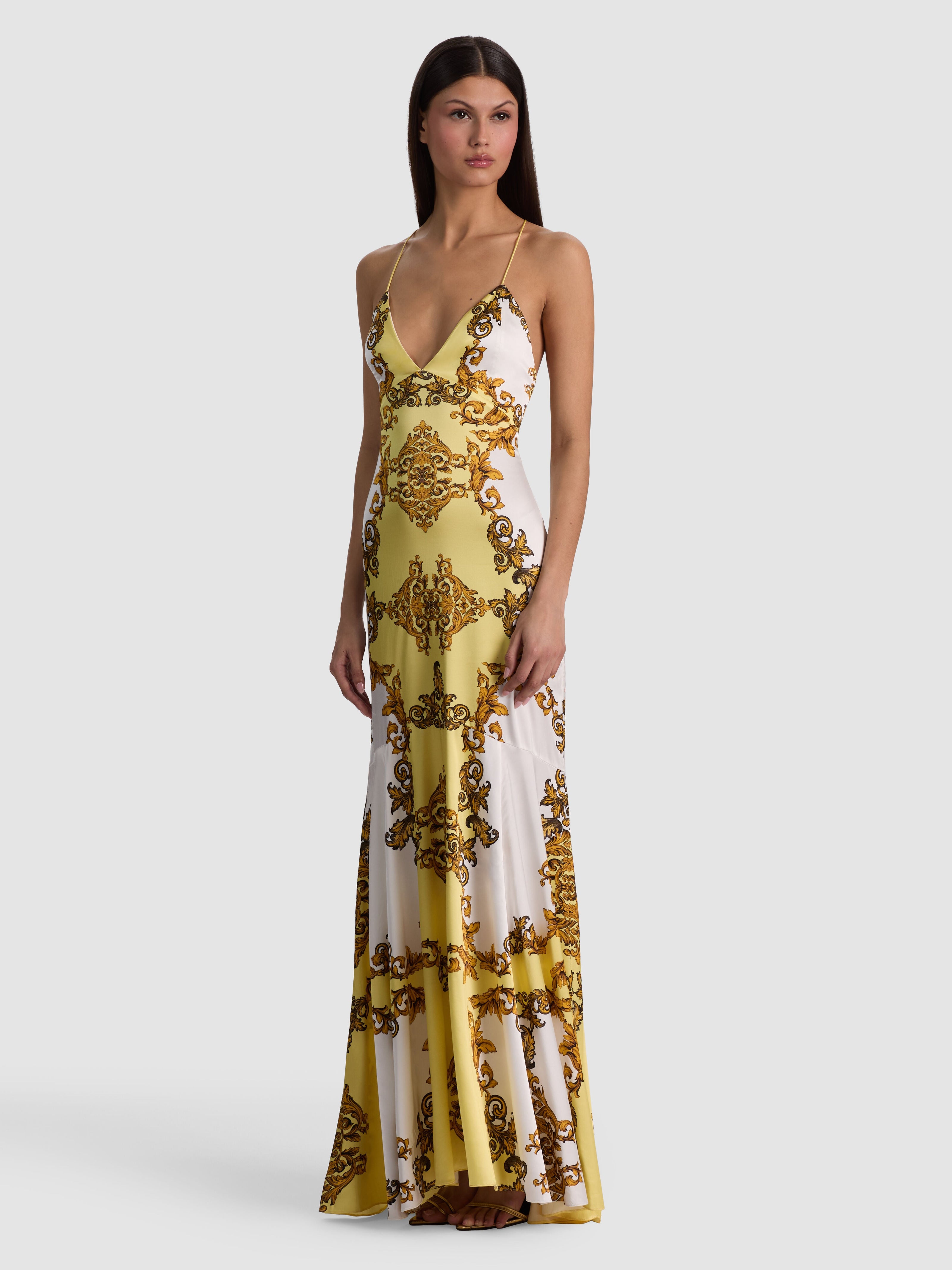 MILTA MERMAID SLIP DRESS-ALICE + OLIVIA