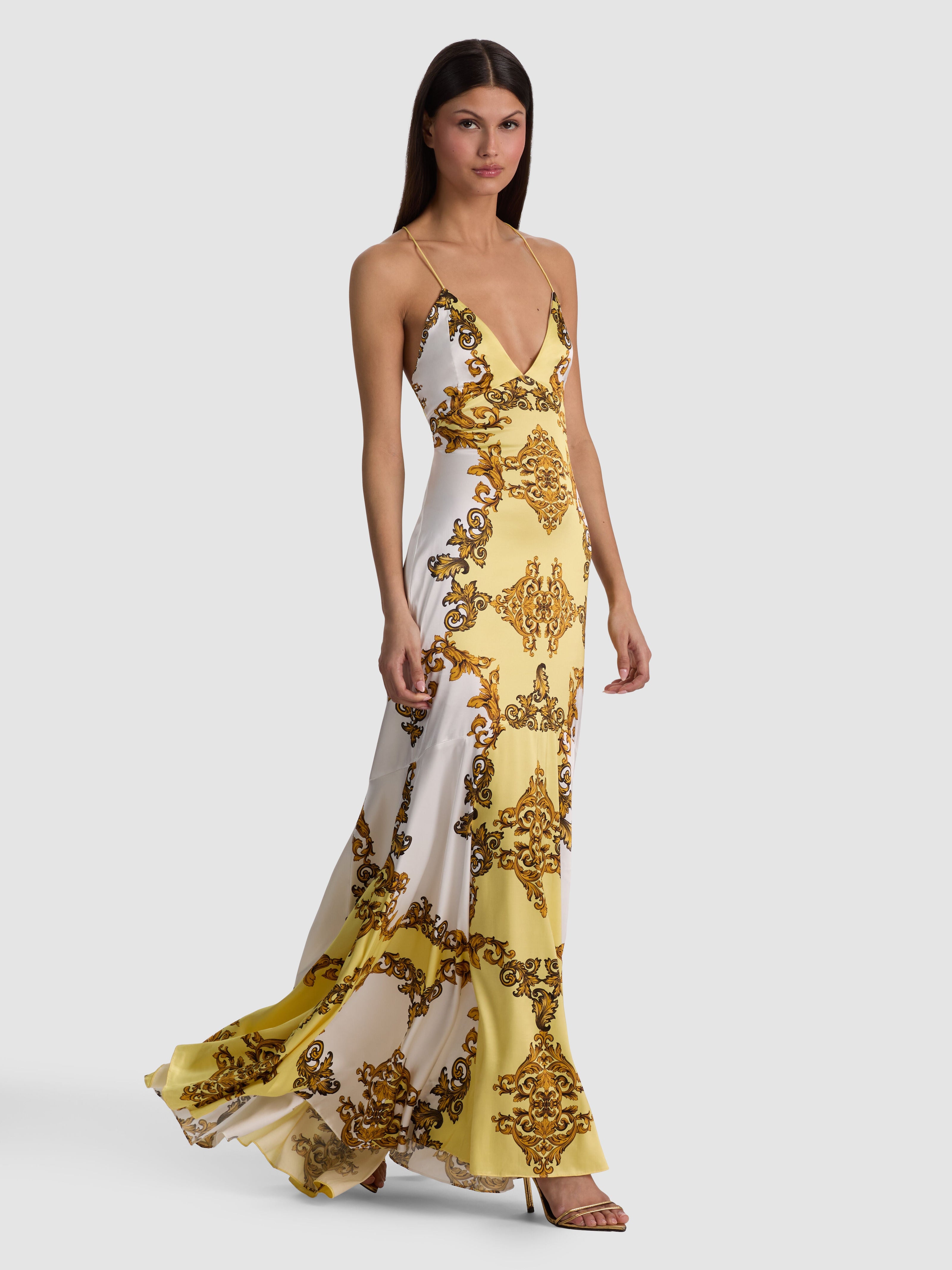 MILTA MERMAID SLIP DRESS-ALICE + OLIVIA