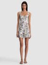 MIRIAM SWEETHEART DROP WAIST TIERED MINI DRESS-ALICE + OLIVIA