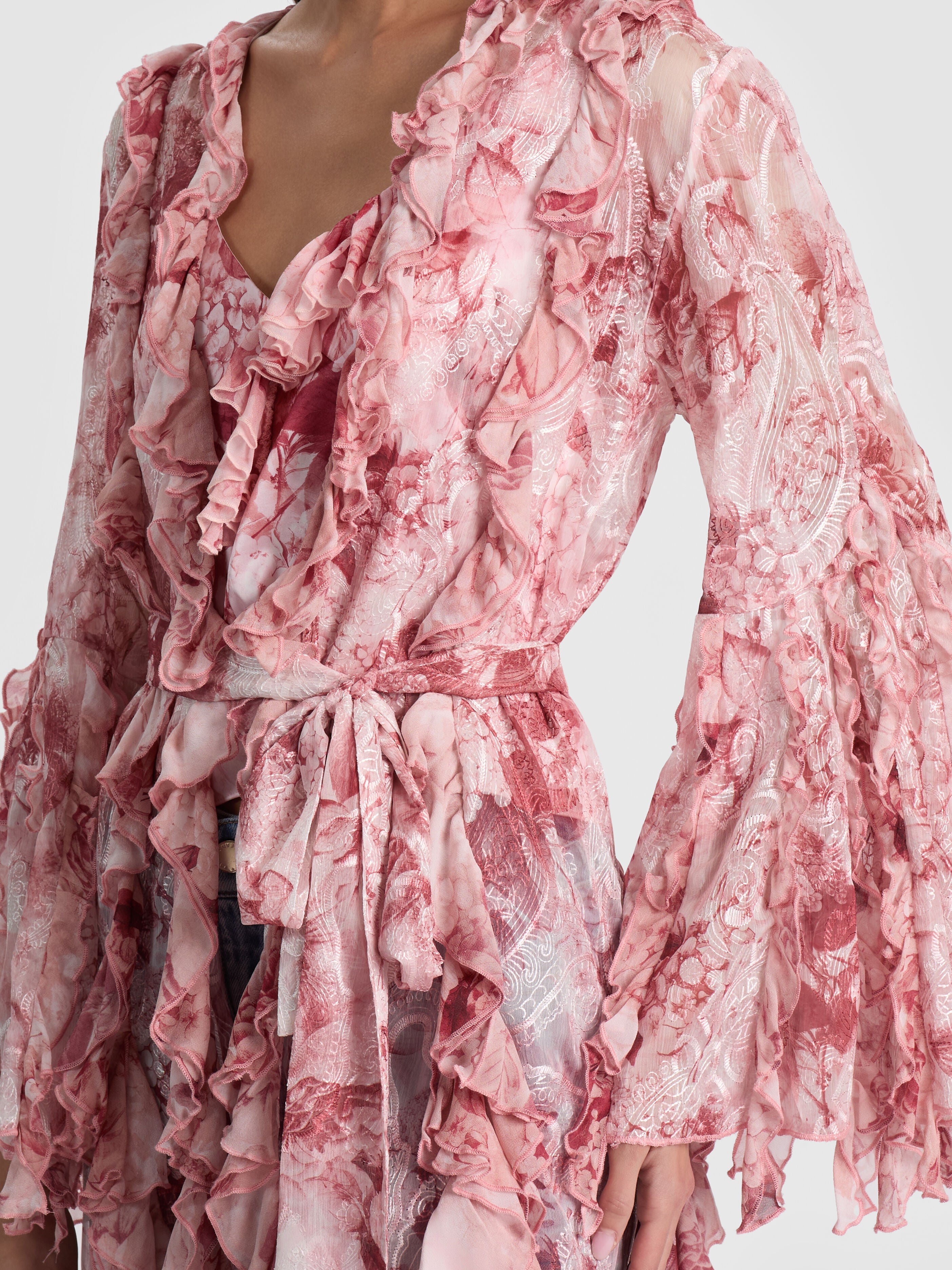 CHER RUFFLE MAXI ROBE-ALICE + OLIVIA