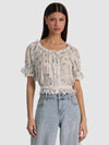MCLAINE PUFF SLEEVE BLOUSE-ALICE + OLIVIA
