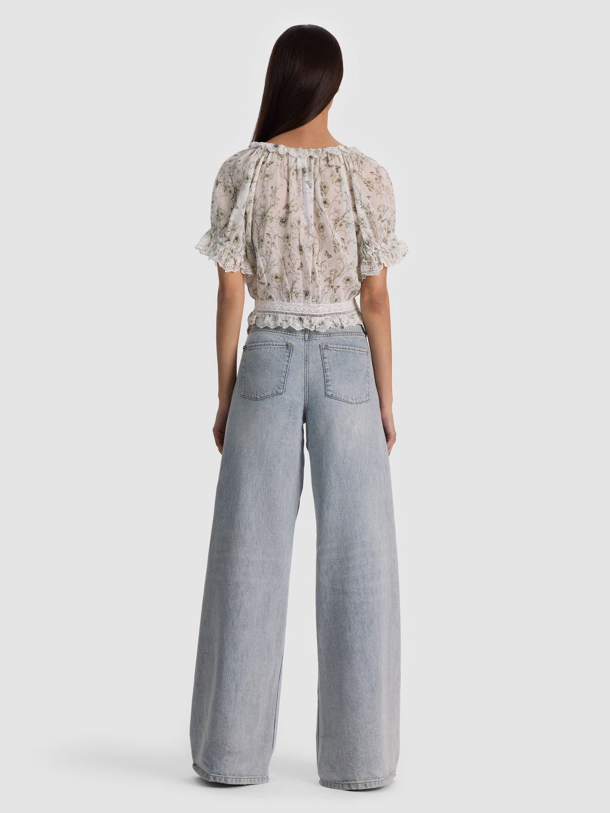MCLAINE PUFF SLEEVE BLOUSE-ALICE + OLIVIA