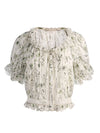 MCLAINE PUFF SLEEVE BLOUSE-ALICE + OLIVIA