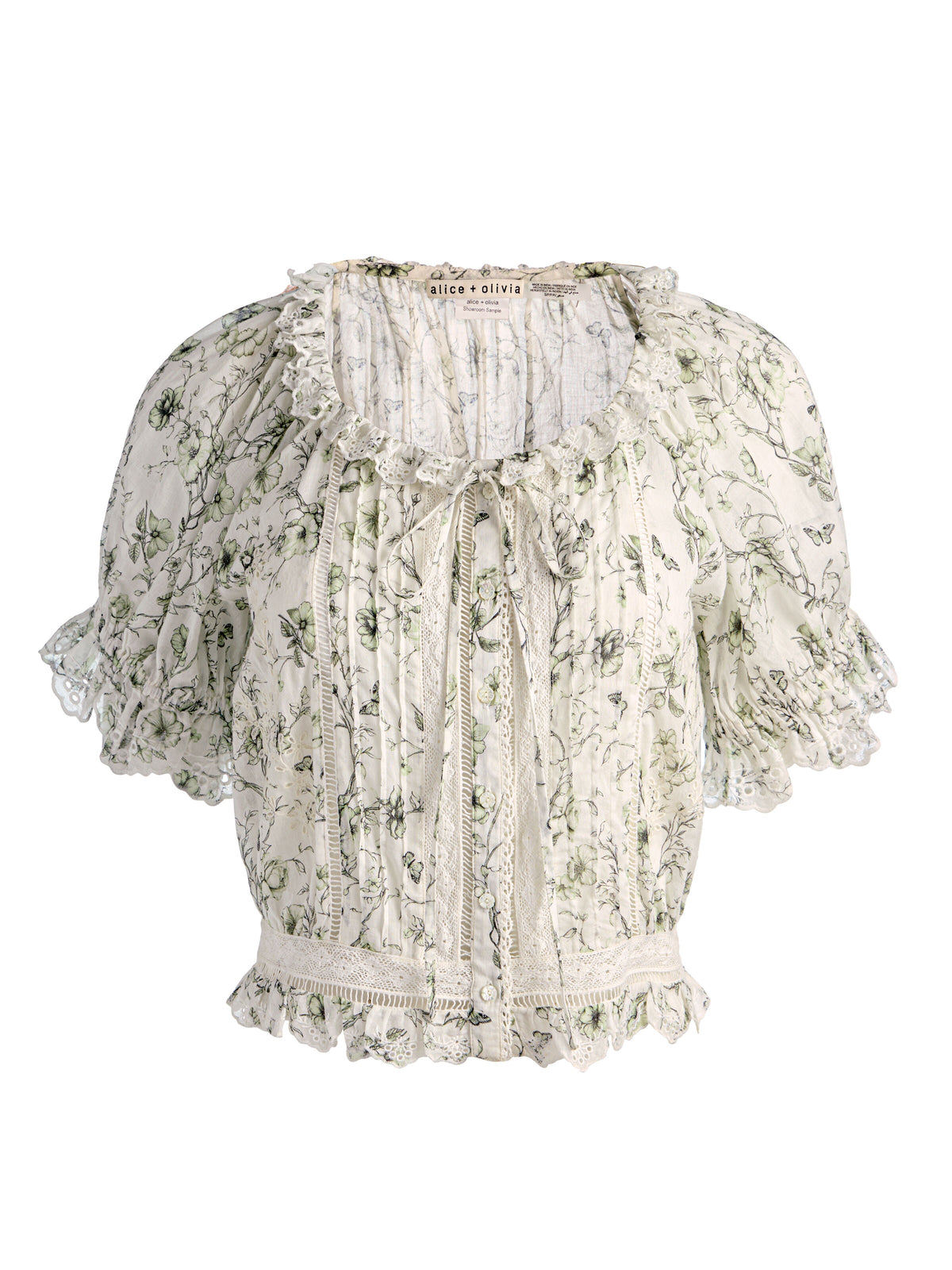 MCLAINE PUFF SLEEVE BLOUSE-ALICE + OLIVIA