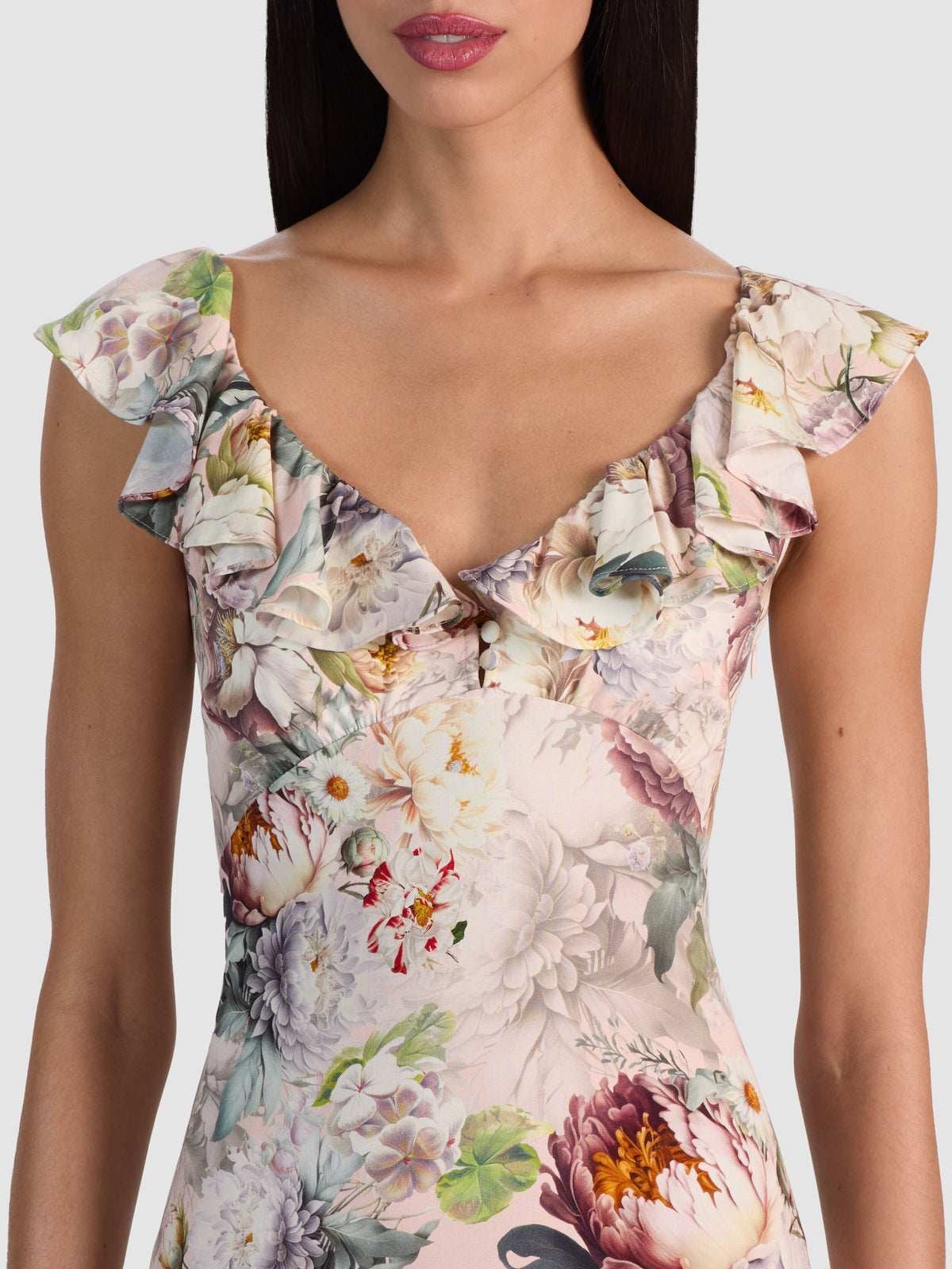 GEMMA MIDI DRESS - SWEET PEONY