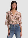 CHARIS BUTTON DOWN BLOUSE-ALICE + OLIVIA