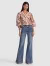 CHARIS BUTTON DOWN BLOUSE-ALICE + OLIVIA
