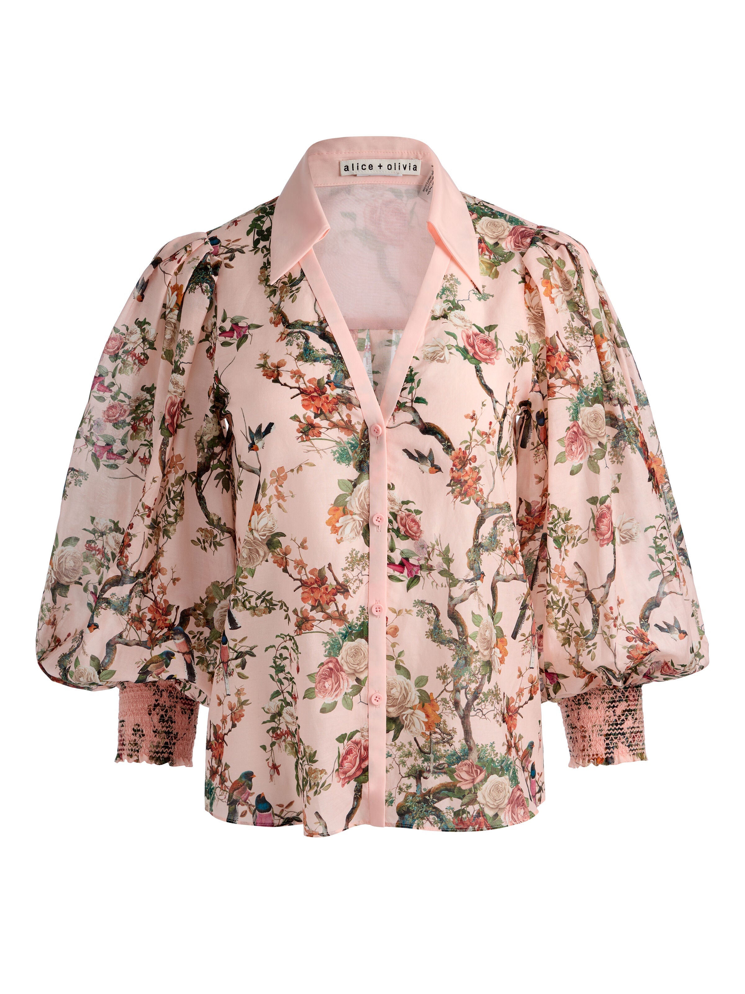 CHARIS BUTTON DOWN BLOUSE-ALICE + OLIVIA