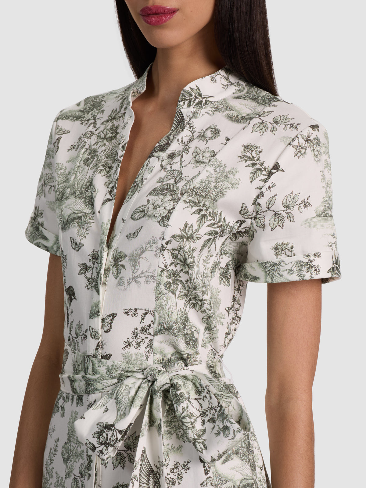 LUCY ROLL SLEEVE MIDI SHIRT DRESS-ALICE + OLIVIA