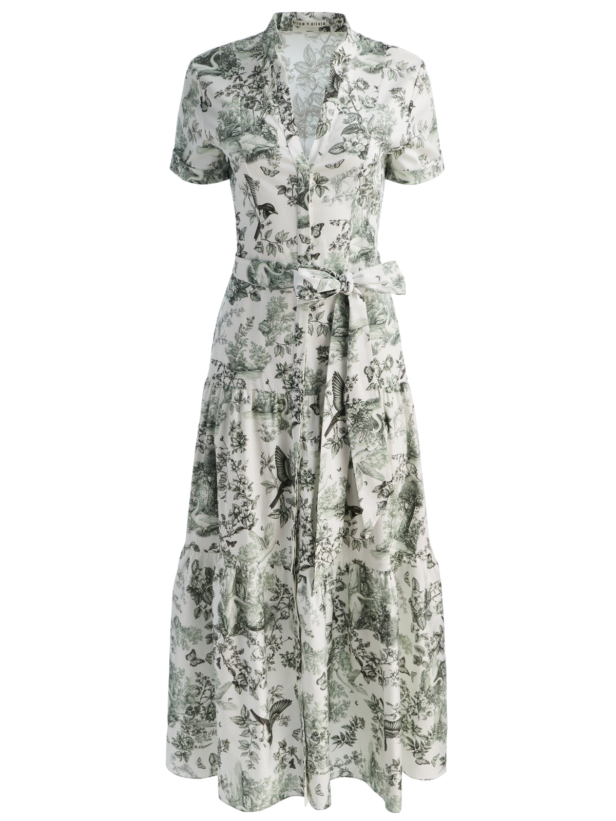 LUCY ROLL SLEEVE MIDI SHIRT DRESS-ALICE + OLIVIA