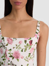 JULIA MINI DRESS-GARDEN GOSSIP OFF WHITE-ALICE + OLIVIA