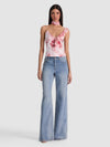 ZELDA RUFFLE TANK WITH SCARF-SEA BREEZE ENGLISH ROSE-ALICE + OLIVIA