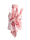 ZELDA RUFFLE TANK WITH SCARF-SEA BREEZE ENGLISH ROSE-ALICE + OLIVIA