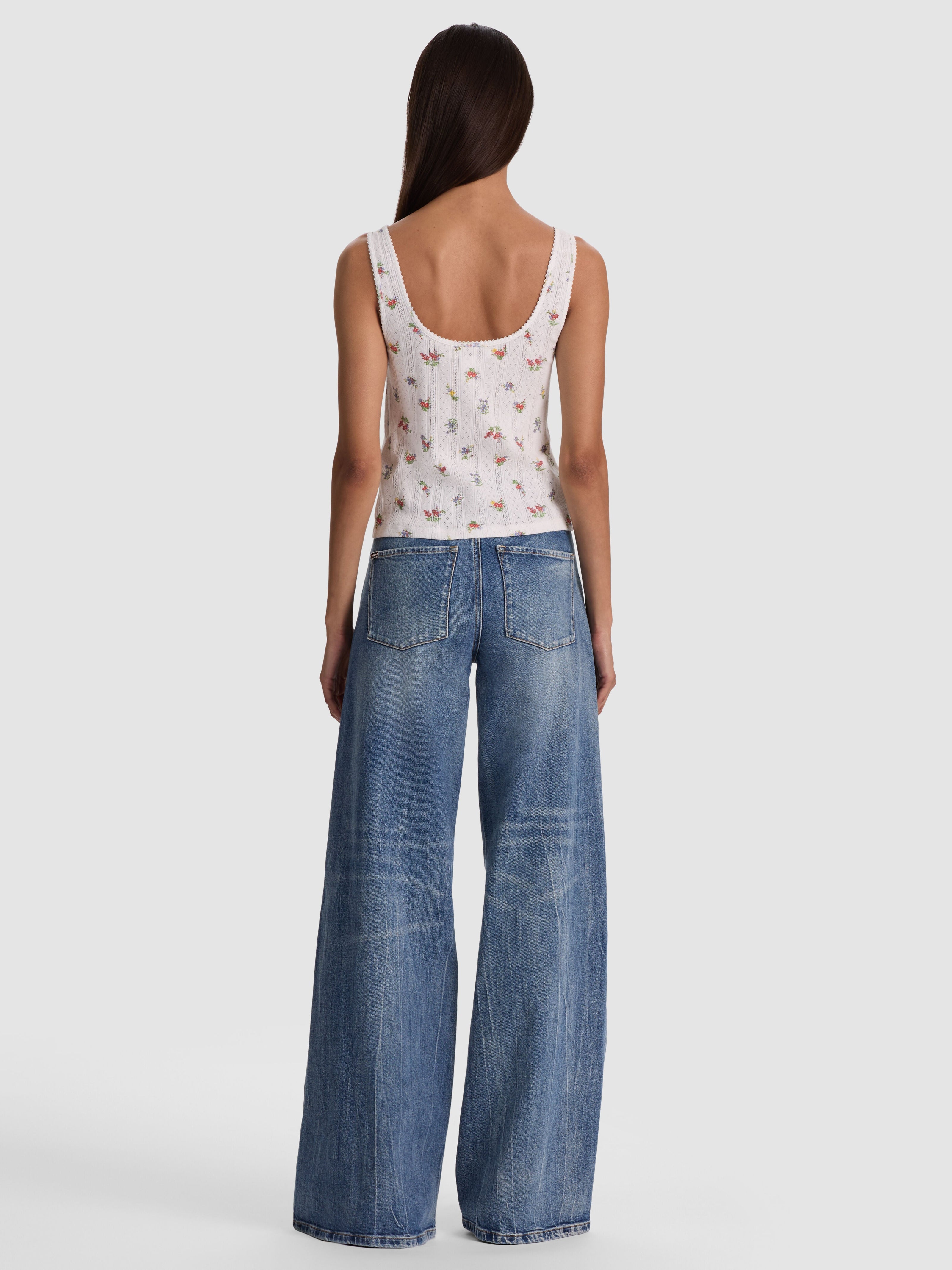 DARYN RIBBED TANK-ALICE + OLIVIA