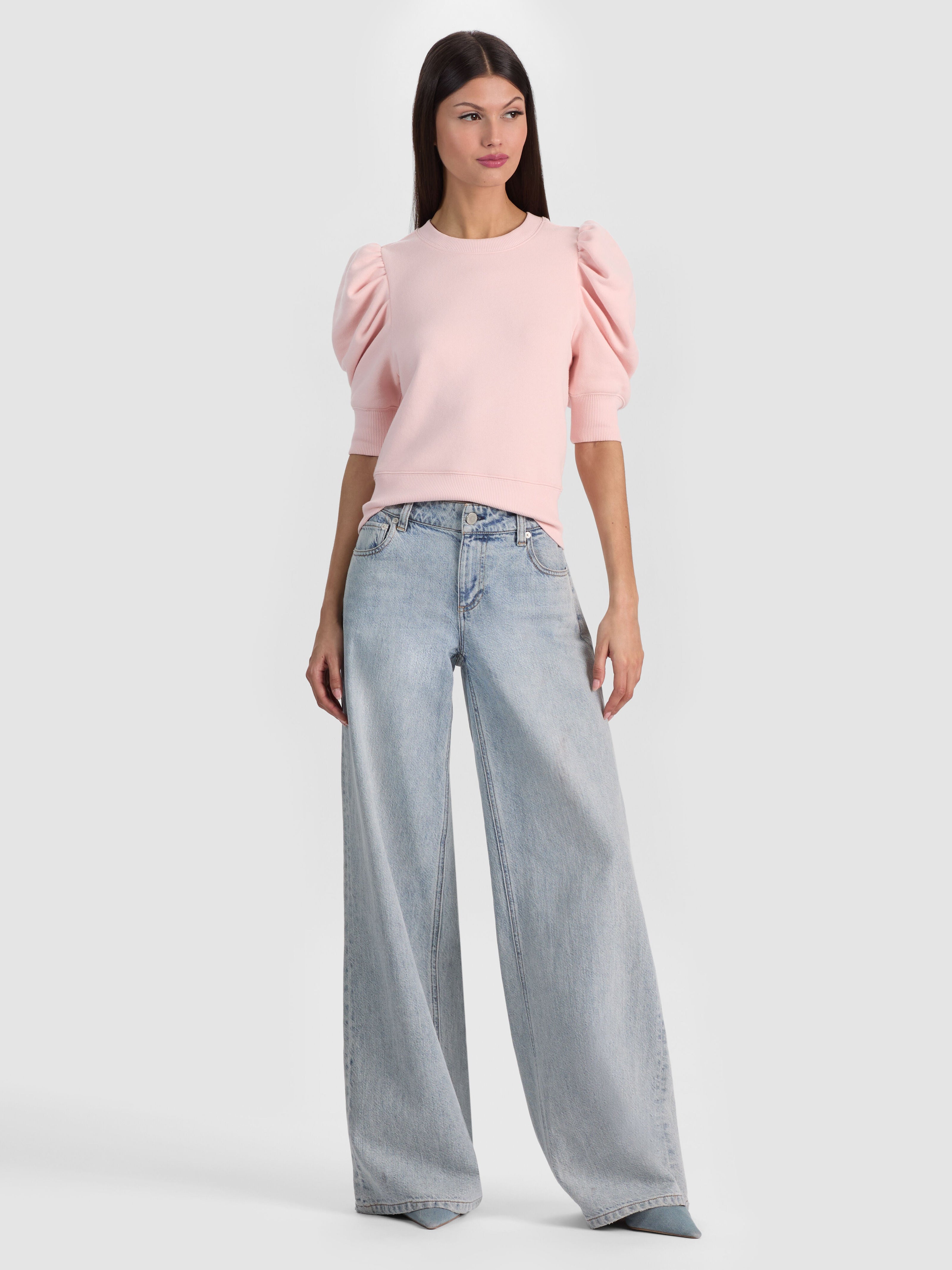 TYLER PUFF SLEEVE TOP-ALICE + OLIVIA