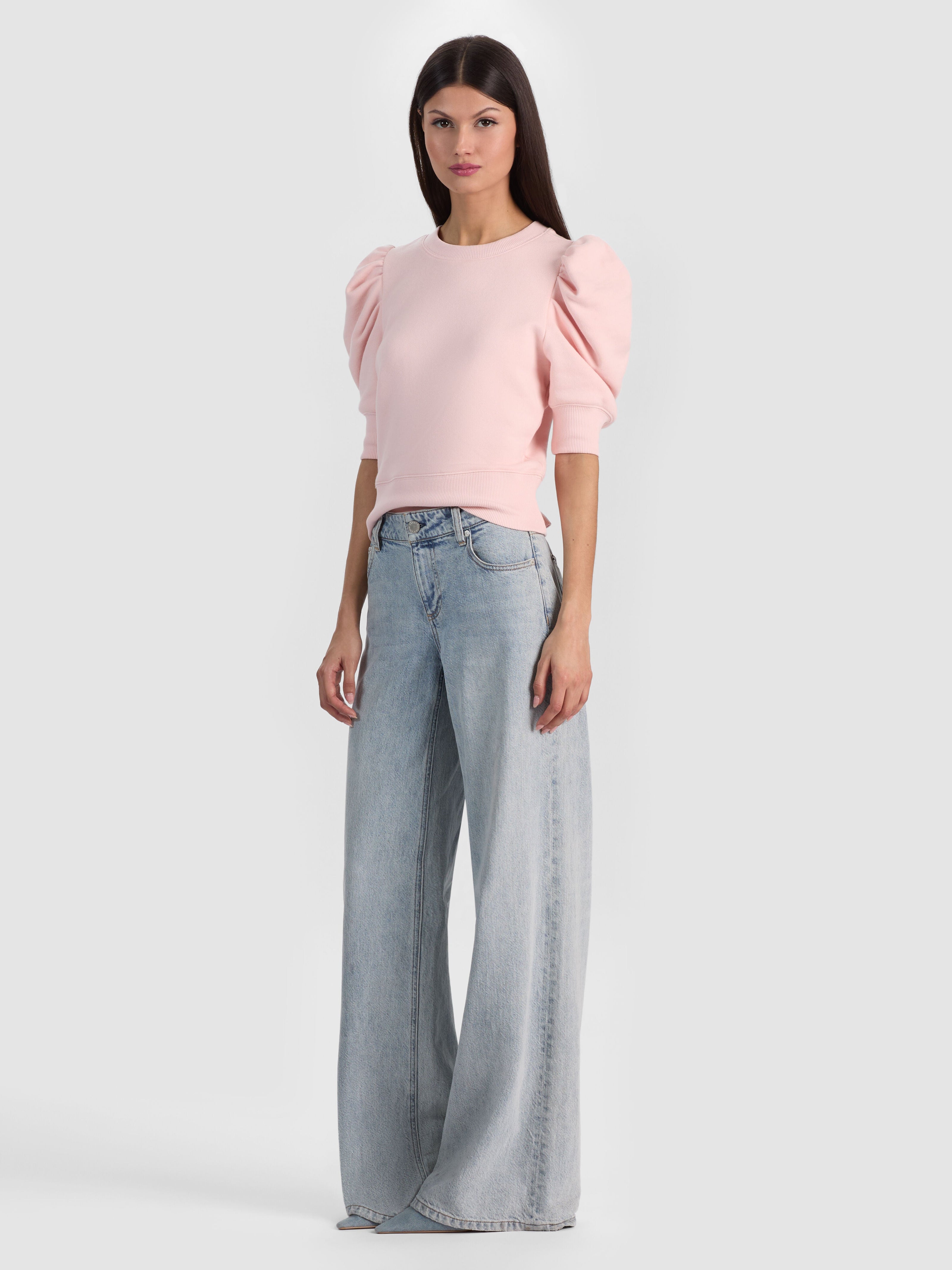 TYLER PUFF SLEEVE TOP-ALICE + OLIVIA