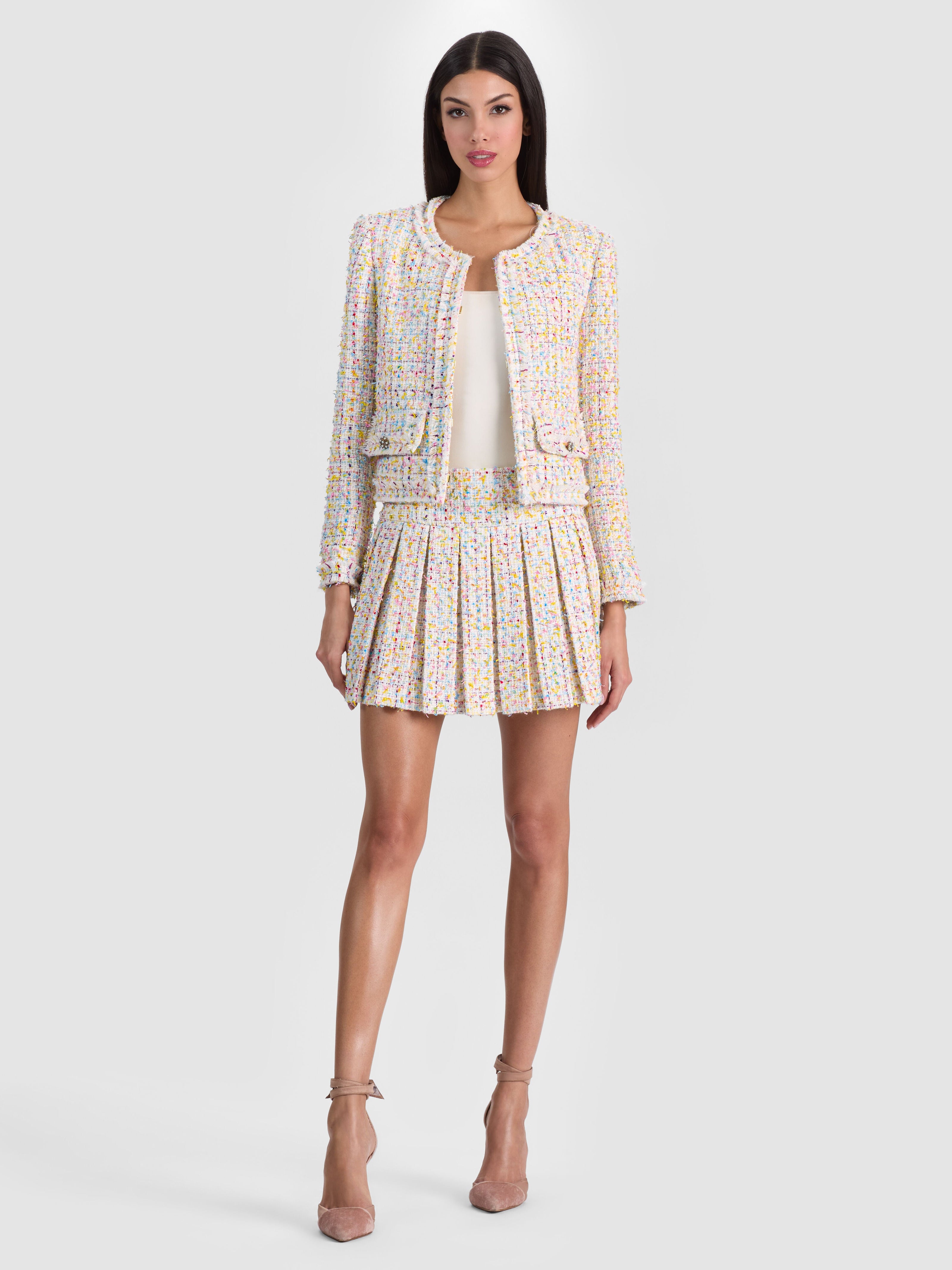 LANDON CROPPED JACKET-ALICE + OLIVIA