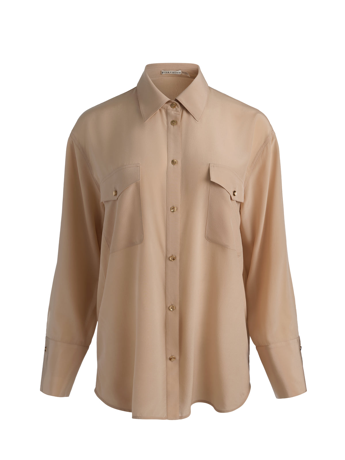 FINELY OVERSIZED UTILITY SHIRT-ALICE + OLIVIA
