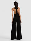 EVELINA HALTER JUMPSUIT-Black-ALICE + OLIVIA