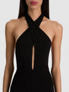 EVELINA HALTER JUMPSUIT-Black-ALICE + OLIVIA