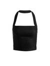FIONA HALTER CROPPED TOP-Black-ALICE + OLIVIA