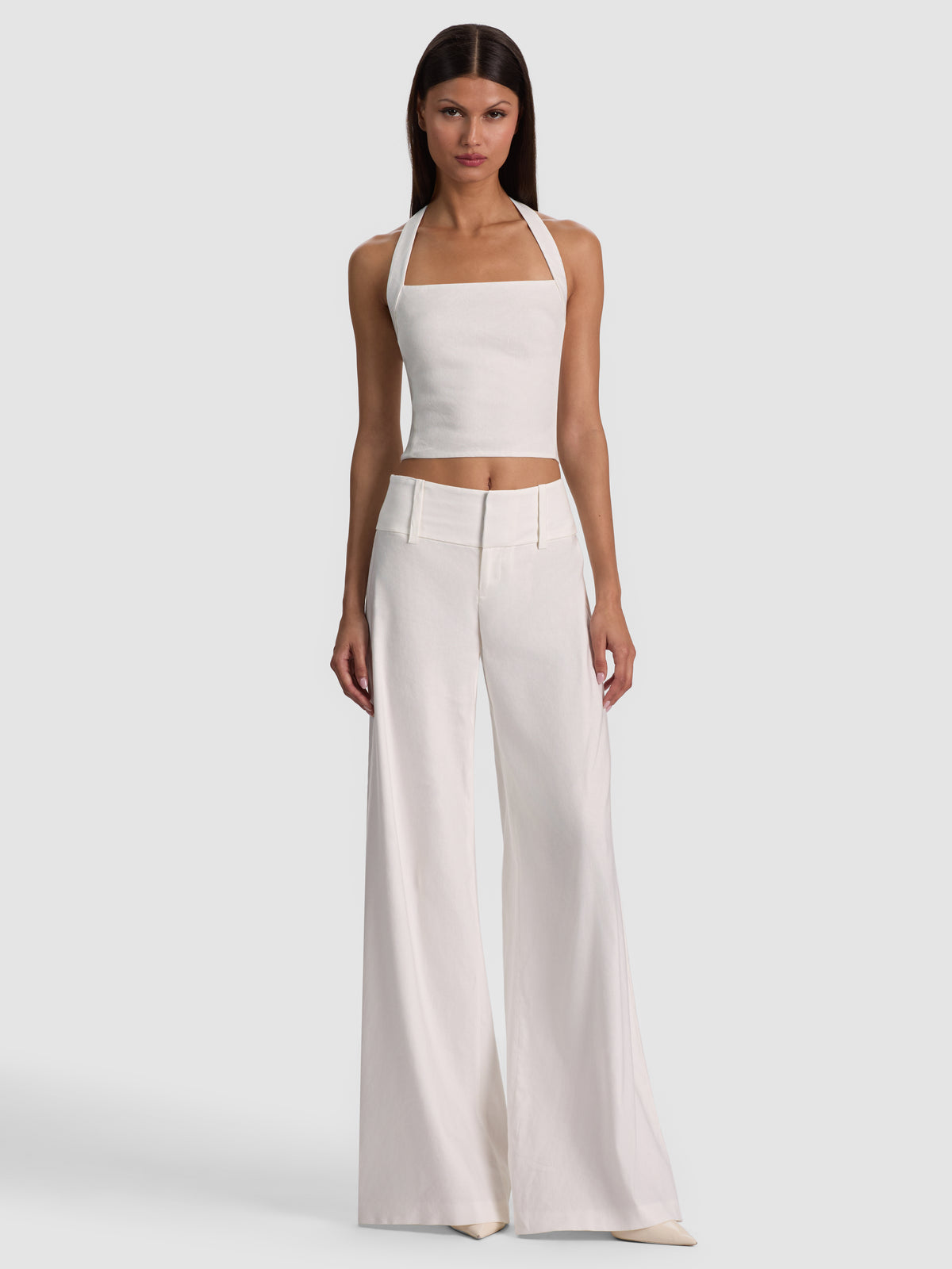 FIONA HALTER CROPPED TOP-ALICE + OLIVIA