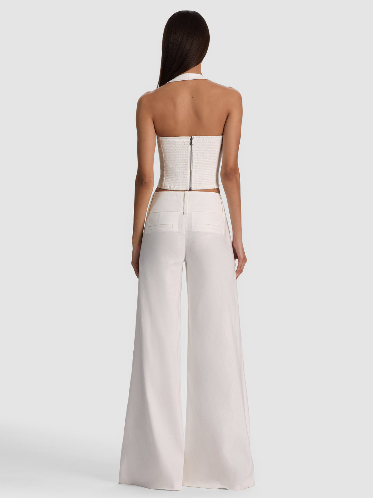 FIONA HALTER CROPPED TOP-ALICE + OLIVIA