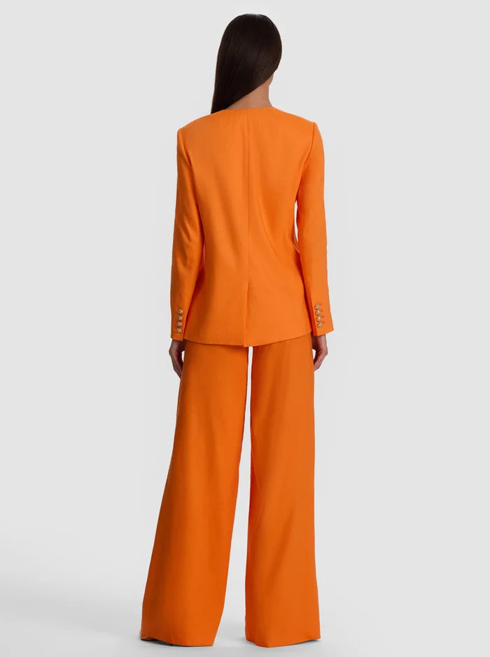 CORBIN COLLARLESS ANGELED BLAZER-ALICE + OLIVIA