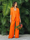 CORBIN COLLARLESS ANGELED BLAZER-ALICE + OLIVIA