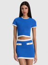 CIARA CROPPED PULLOVER-BLUE IRIS/SOFT WHITE-ALICE + OLIVIA