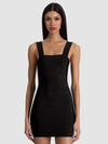 JODIE BANDAGE MINI DRESS-Black-ALICE + OLIVIA