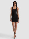JODIE BANDAGE MINI DRESS-Black-ALICE + OLIVIA