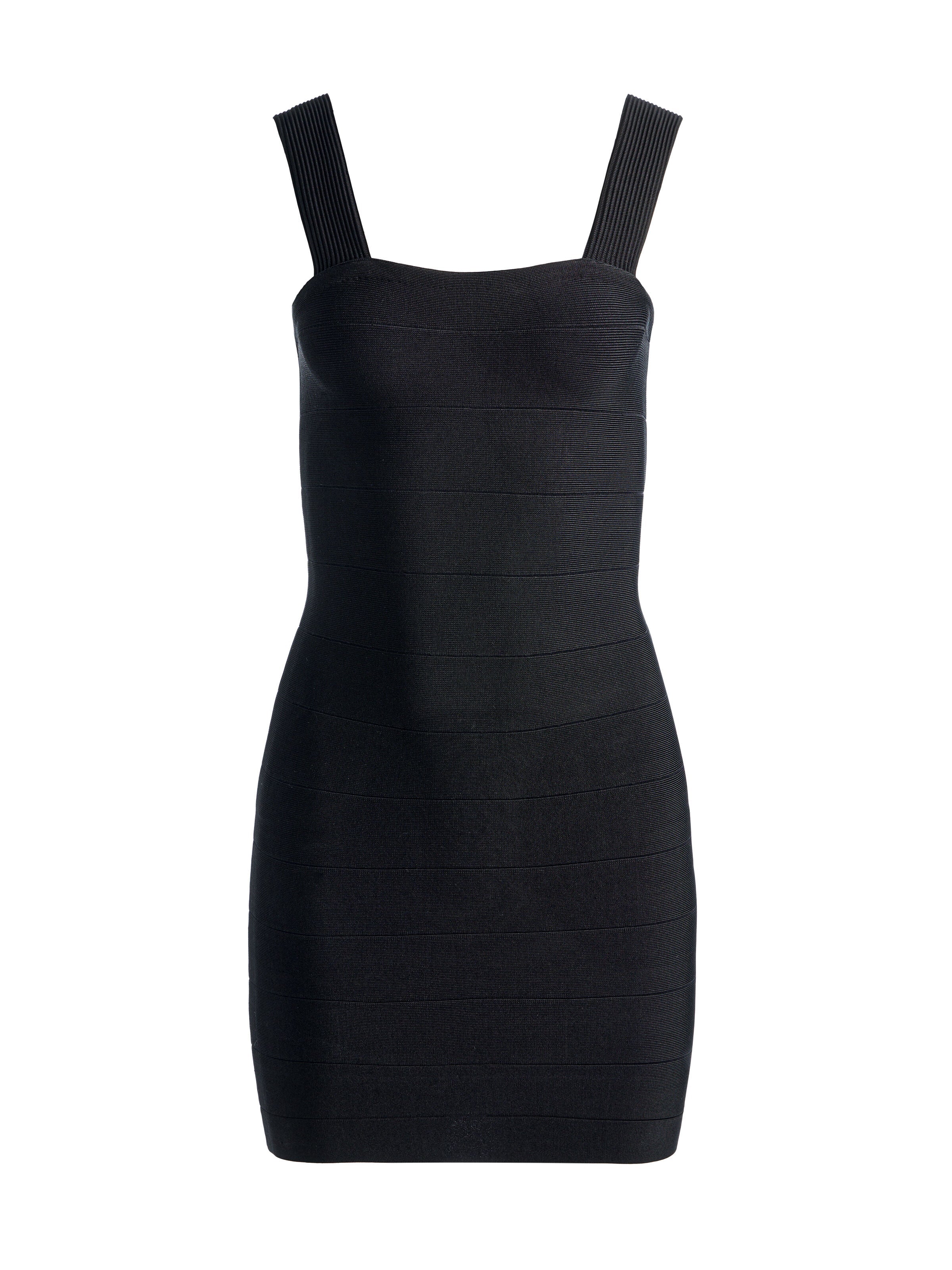 JODIE BANDAGE MINI DRESS-Black-ALICE + OLIVIA