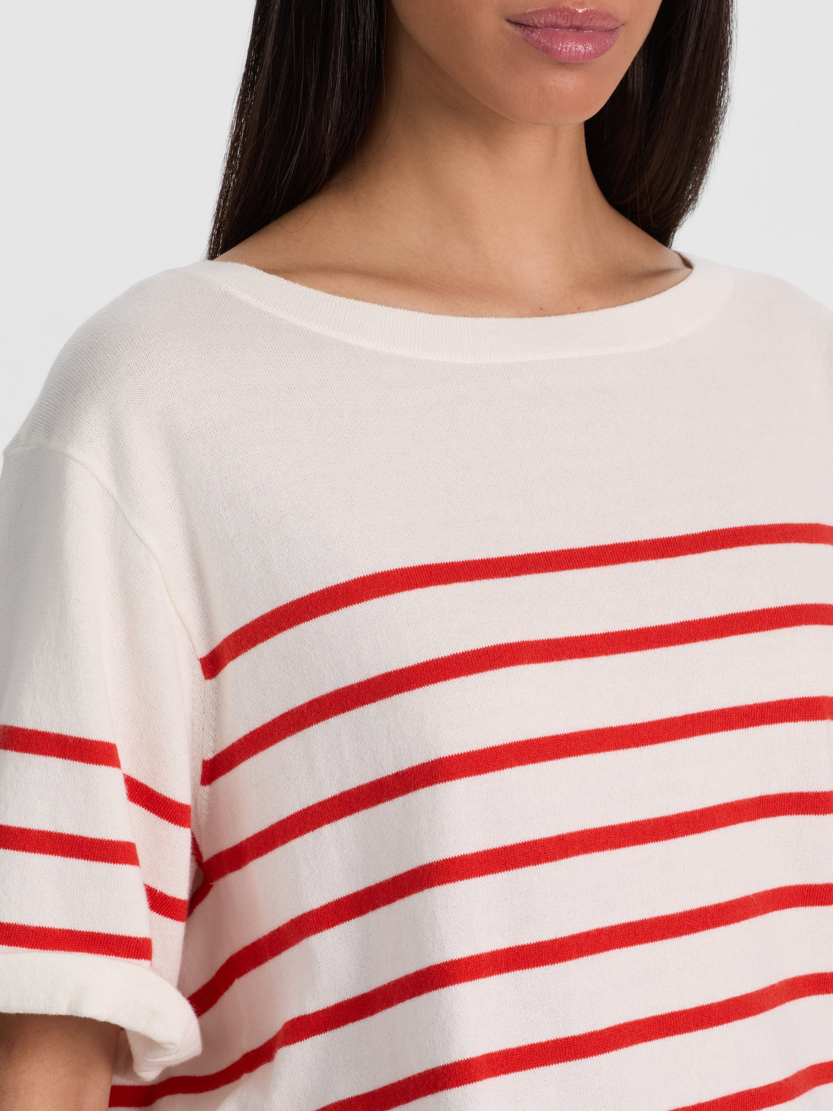 AMELIE STRIPED KNIT TEE-ALICE + OLIVIA
