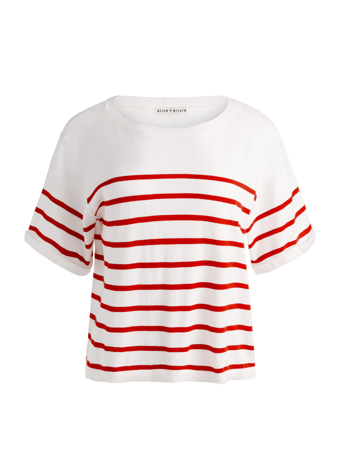 AMELIE STRIPED KNIT TEE-ALICE + OLIVIA