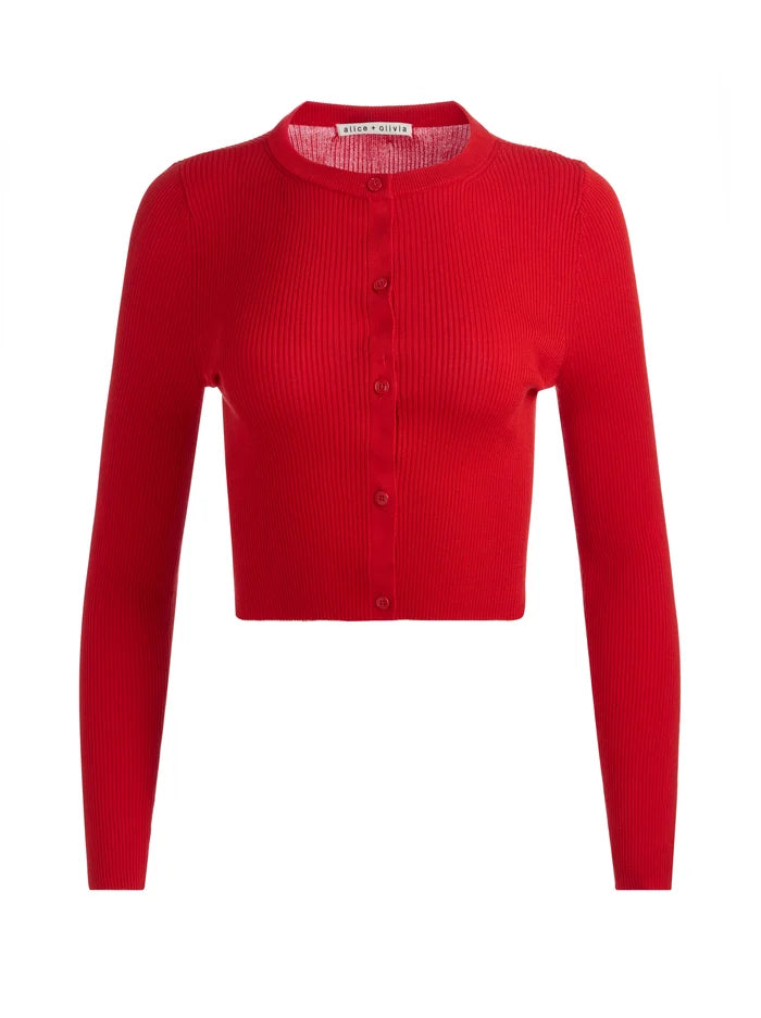 CARSON CARDIGAN-CHILI PEPPER-ALICE + OLIVIA