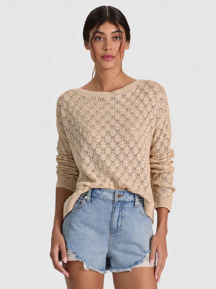 LEXI OFF THE SHOULDER PULLOVER-ALICE + OLIVIA