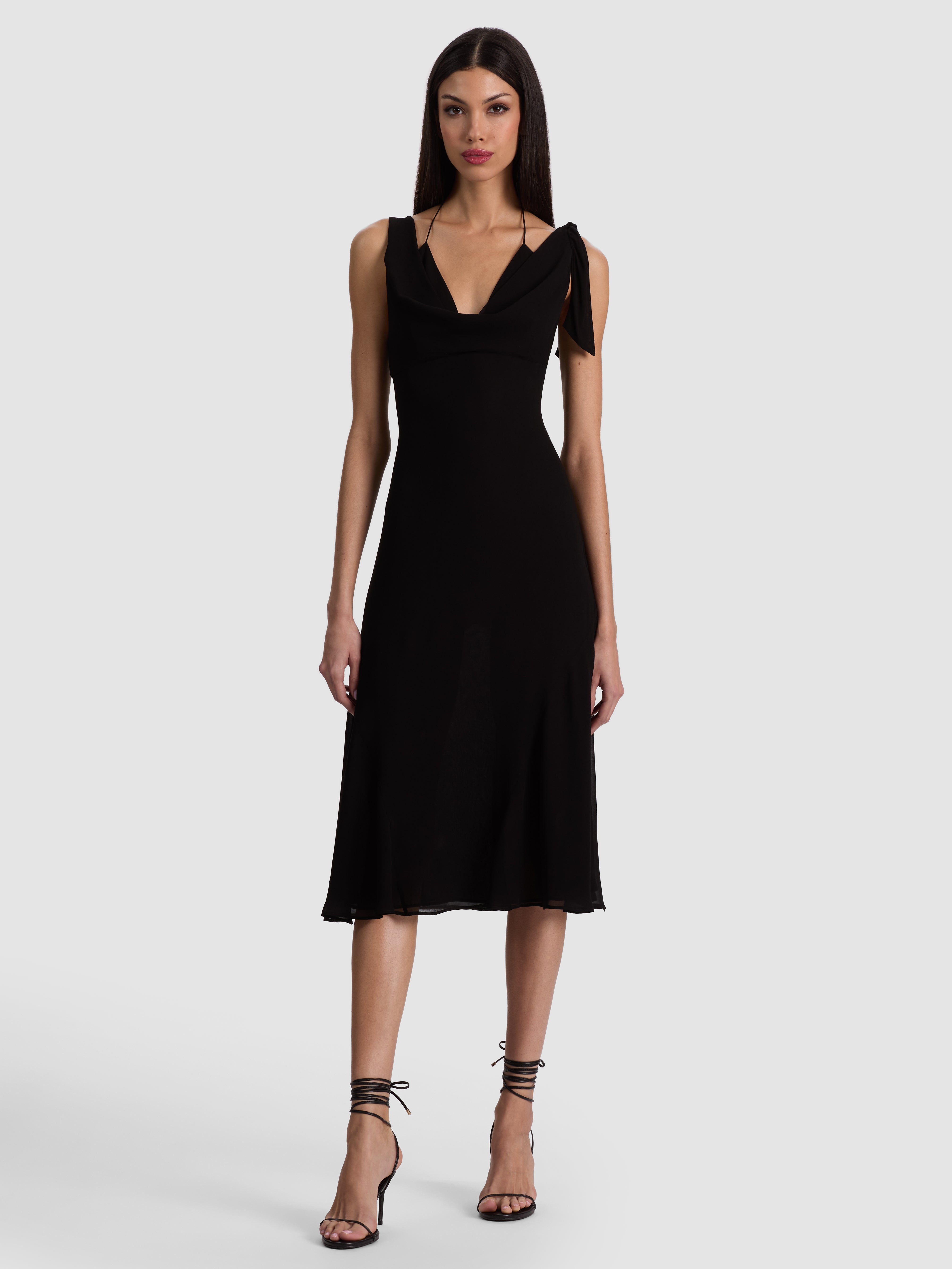 ABIGAIL BIKINI MIDI DRESS-Black-ALICE + OLIVIA