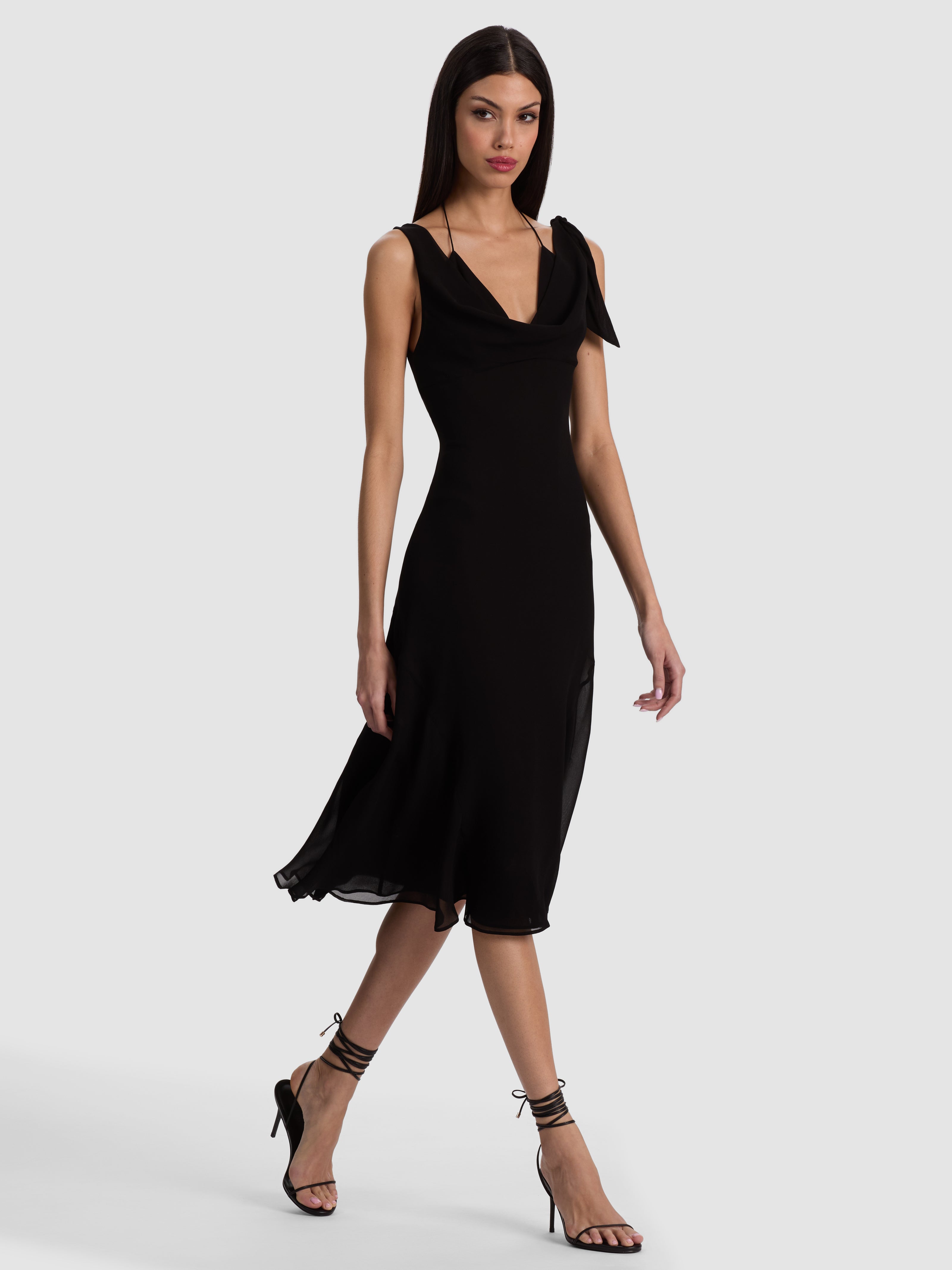 ABIGAIL BIKINI MIDI DRESS-Black-ALICE + OLIVIA