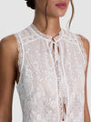 AMAL EMBR TIE FT TANK TOP-ALICE + OLIVIA