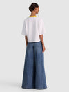 EVAN STACEFACE OVERSIZED CROPPED TEE W APPLIQUES-ALICE + OLIVIA