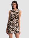 CLYDE CROCHET MINI DRESS-ALICE + OLIVIA