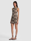 CLYDE CROCHET MINI DRESS-ALICE + OLIVIA