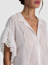 JULIUS EMBR SHORT RFL SLV TUNIC TOP-ALICE + OLIVIA