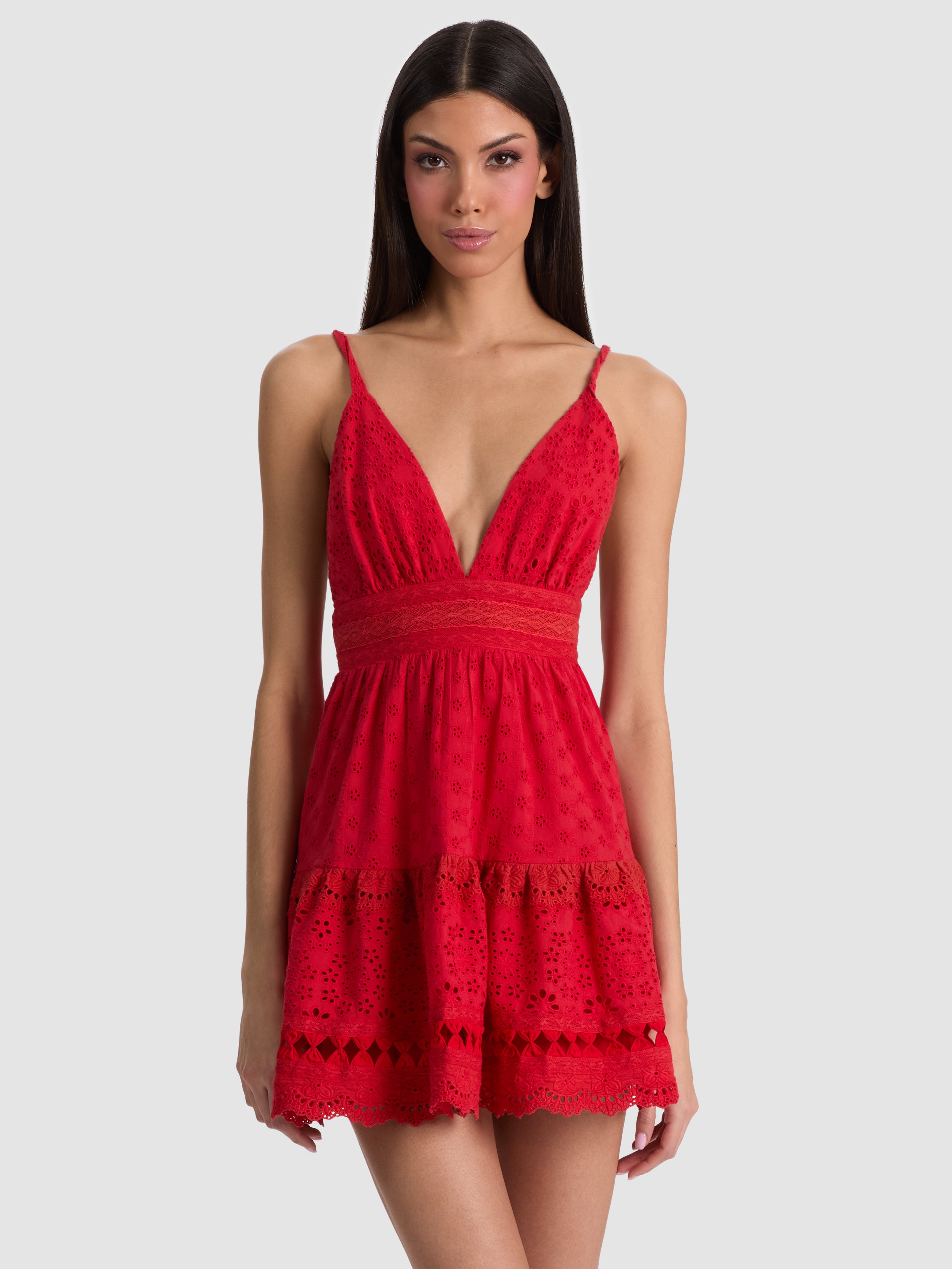 WYNELL FITTED MINI DRESS-ALICE + OLIVIA