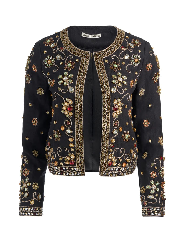 KIDMAN EMBELLISHED JACKET-ALICE + OLIVIA