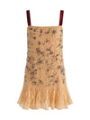 LINNEA EMBELLISHED MINI DRESS-LIGHT PEACH-ALICE + OLIVIA