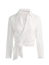 HANNON WRAP TOP-ALICE + OLIVIA