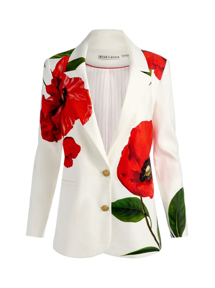 ELNA SLIM LONG BLAZER-ALICE + OLIVIA