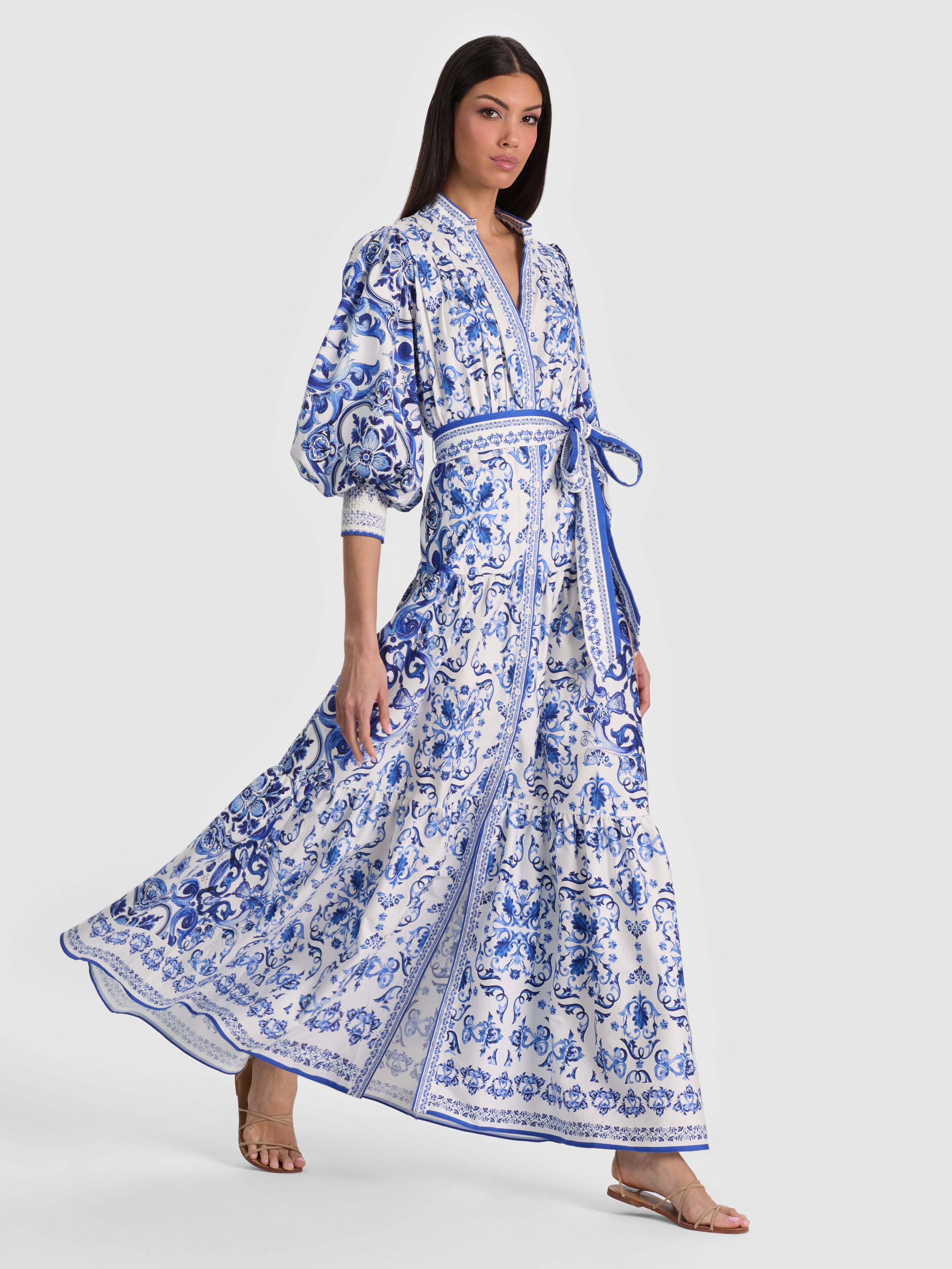 CORA MAXI SHIRT DRESS-SOLSTICE-ALICE + OLIVIA